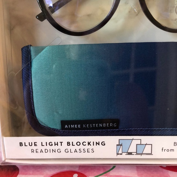 NEW In Box Aimee Kestenberg Blue Light Blocking Reading Glasses 2.5 - Picture 3 of 6
